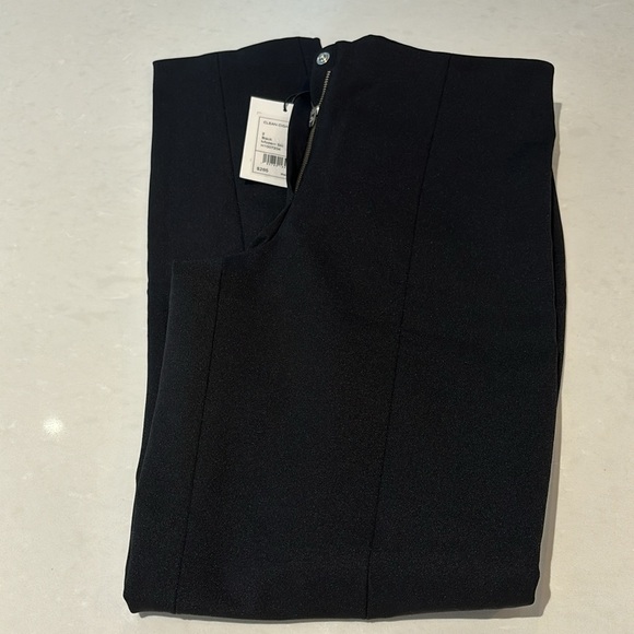 Theory Clean Cigarette Modern Ski Stretch Nylon Ankle Pants size 2 Black NWT - Picture 3 of 10